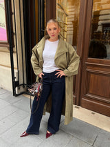 LONG TRENCH MANCHES BOUFFANTES