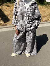 ENSEMBLE VICHY OVERSIZE