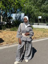 ENSEMBLE VICHY OVERSIZE