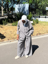 ENSEMBLE VICHY OVERSIZE