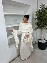 ROBE DRAPÉE IVOIRE