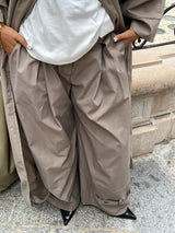 PANTALON À PINCES WIDE LEG