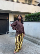 PANTALON BALLON À RAYURES