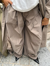 PANTALON À PINCES WIDE LEG