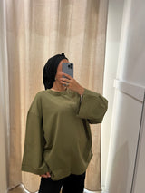 T-SHIRT SURDIMENSIONNÉ (MANCHES LONGUES)