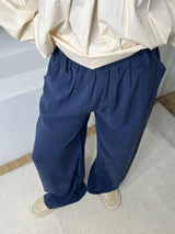 PANTALON OVERSIZE FLUIDE MARINE