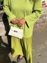 ROBE LONGUE BOHEME VERT OLIVE