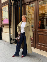 LONG TRENCH MANCHES BOUFFANTES