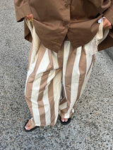 PANTALON PALAZZO A RAYURES