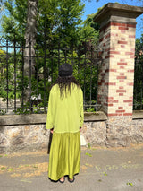 ROBE LONGUE BOHEME VERT OLIVE