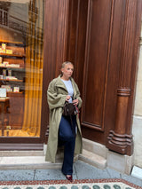 LONG TRENCH MANCHES BOUFFANTES