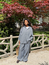 ENSEMBLE VICHY OVERSIZE