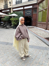 VESTE BOMBER CARREAUX