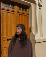 BONNET FILET PERLE CHOCOLAT