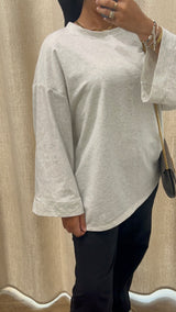 T-SHIRT SURDIMENSIONNÉ (MANCHES LONGUES)