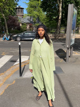 ENSEMBLE LINA VERT AMANDE