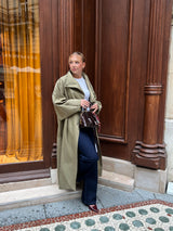 LONG TRENCH MANCHES BOUFFANTES