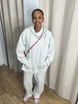 GILET À CAPUCHE CÔTELÉ