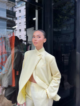 BLAZER STRUCTURÉ JAUNE