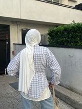 CHEMISE CINTRÉE À CARREAUX