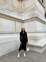 ROBE CÔTELÉE À BOUTONS