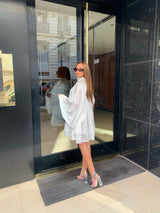 ROBE EN SATIN DOS NU