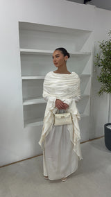ROBE DRAPÉE IVOIRE