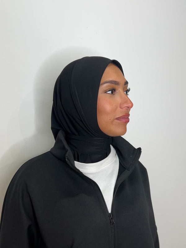 CAGOULE JERSEY PREMIUM [ NOIRE ]