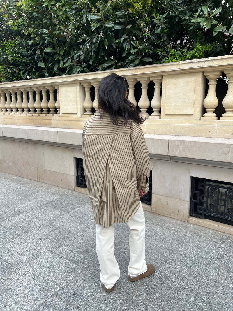 CHEMISE OVERSIZE RAYURES