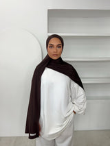 MAXI HIJAB JERSEY LIQUID [CHOCO]