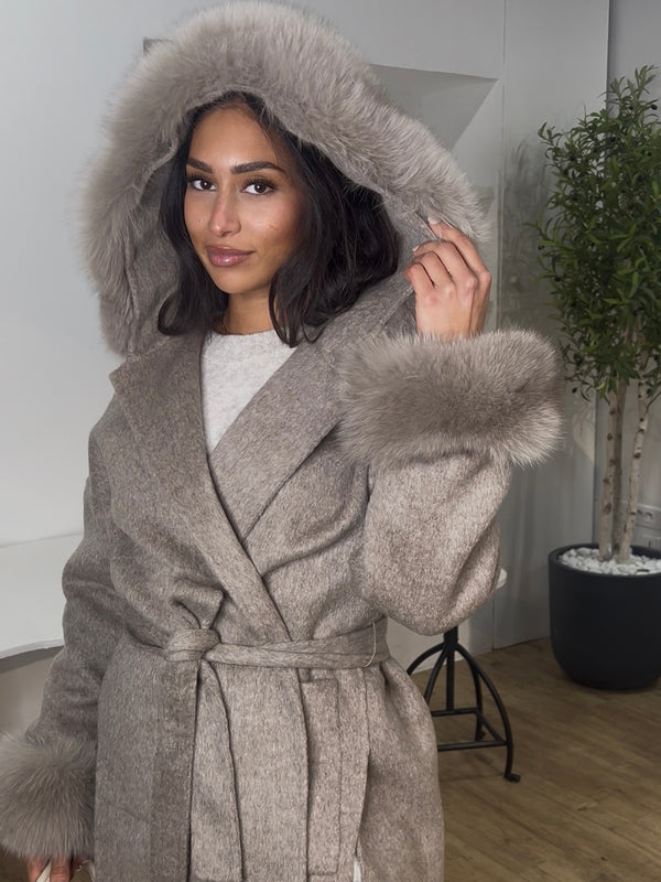 MANTEAU LAINE RENARD GIOVANNI