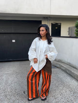 BLOUSE PLISSÉE BLANCHE