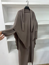 Abaya-Khimar [TAUPE]
