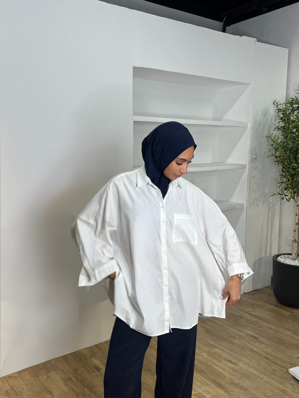 CHEMISE OVERSIZE BLANCHE
