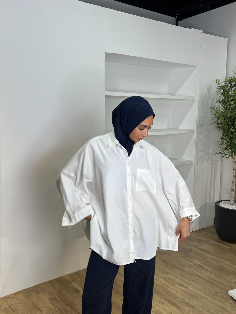 CHEMISE OVERSIZE BLANCHE