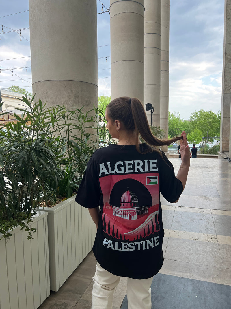 T-SHIRT MIXTE ALGERIE PALESTINE 🇩🇿🇵🇸