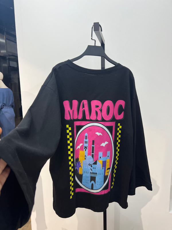 T-SHIRT SURDIMENSIONNÉ MAROC 🇲🇦