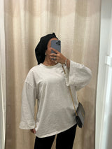 T-SHIRT SURDIMENSIONNÉ (MANCHES LONGUES)