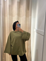 T-SHIRT SURDIMENSIONNÉ (MANCHES LONGUES)