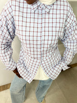 CHEMISE CINTRÉE À CARREAUX