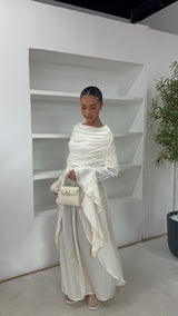 ROBE DRAPÉE IVOIRE