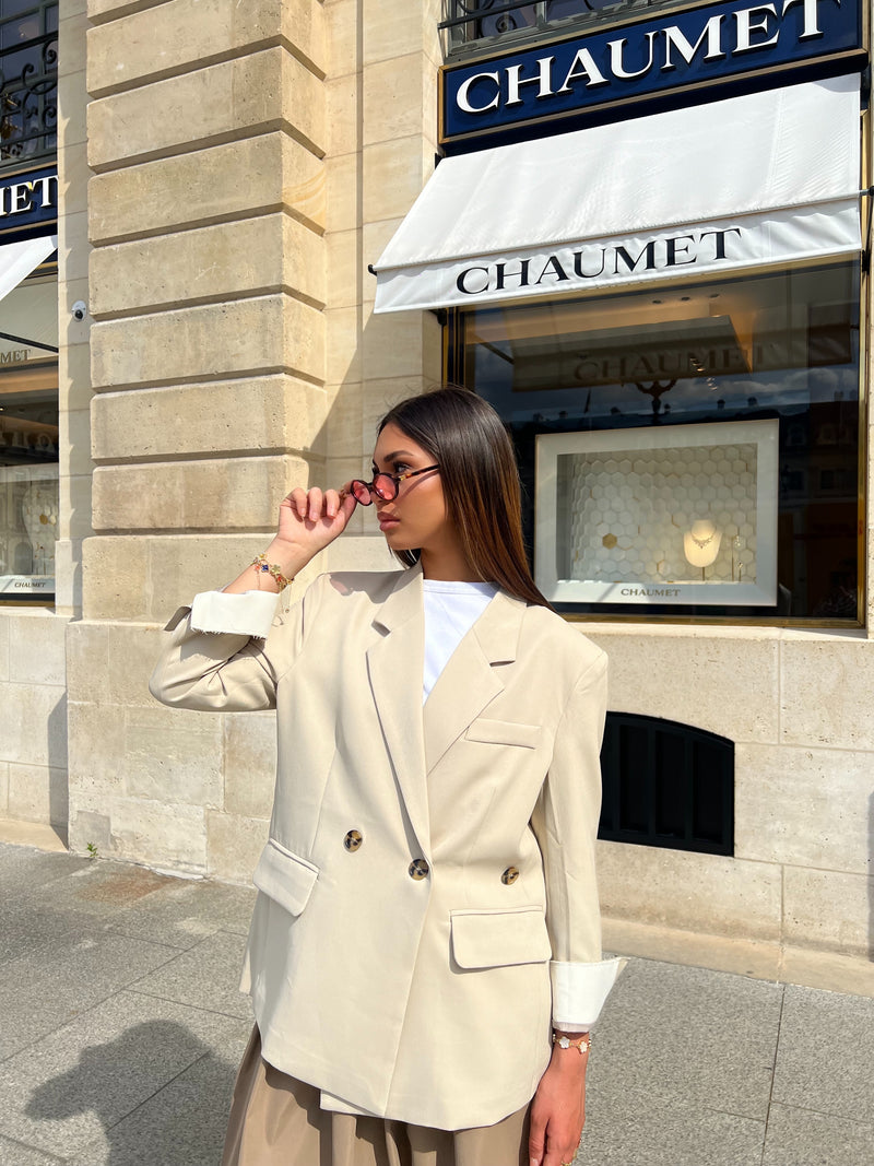 BLAZER OVERSIZE MANCHES DÉTAILS