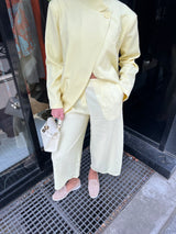 PANTALON FLUIDE JAUNE