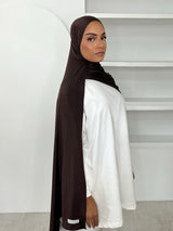 MAXI HIJAB JERSEY LIQUID [CHOCO]