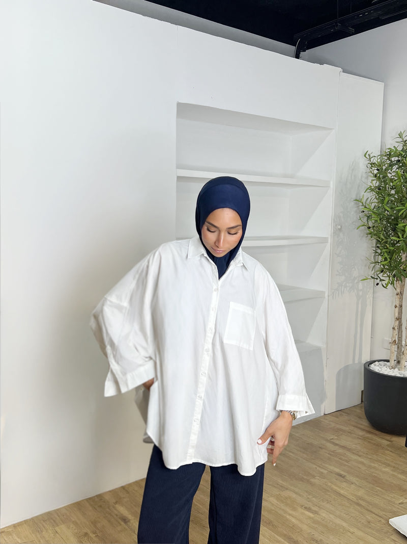 CHEMISE OVERSIZE BLANCHE