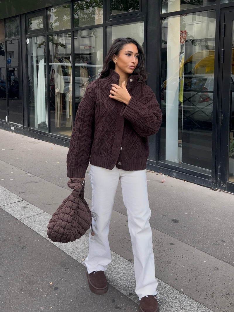 MANTEAU PULL ÉPAIS