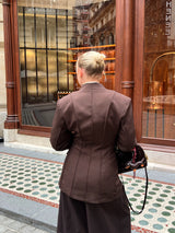 BLAZER CINTRÉ [CHOCO]