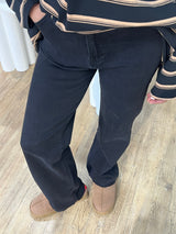 JEAN NOIR COUPE DROITE