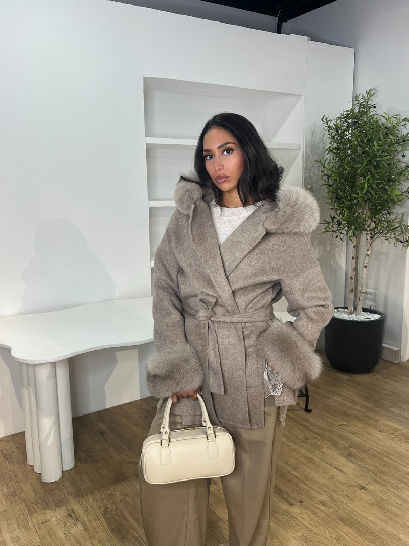 MANTEAU LAINE RENARD GIOVANNI