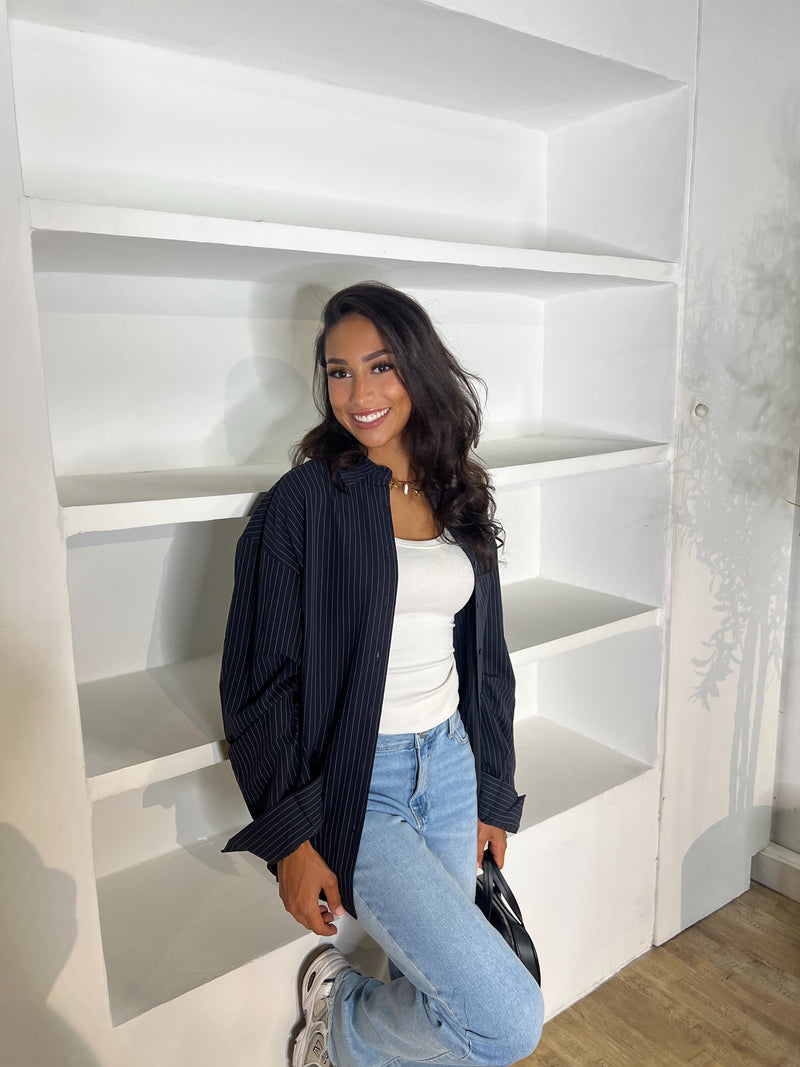 CHEMISE OVERSIZE RAYURES